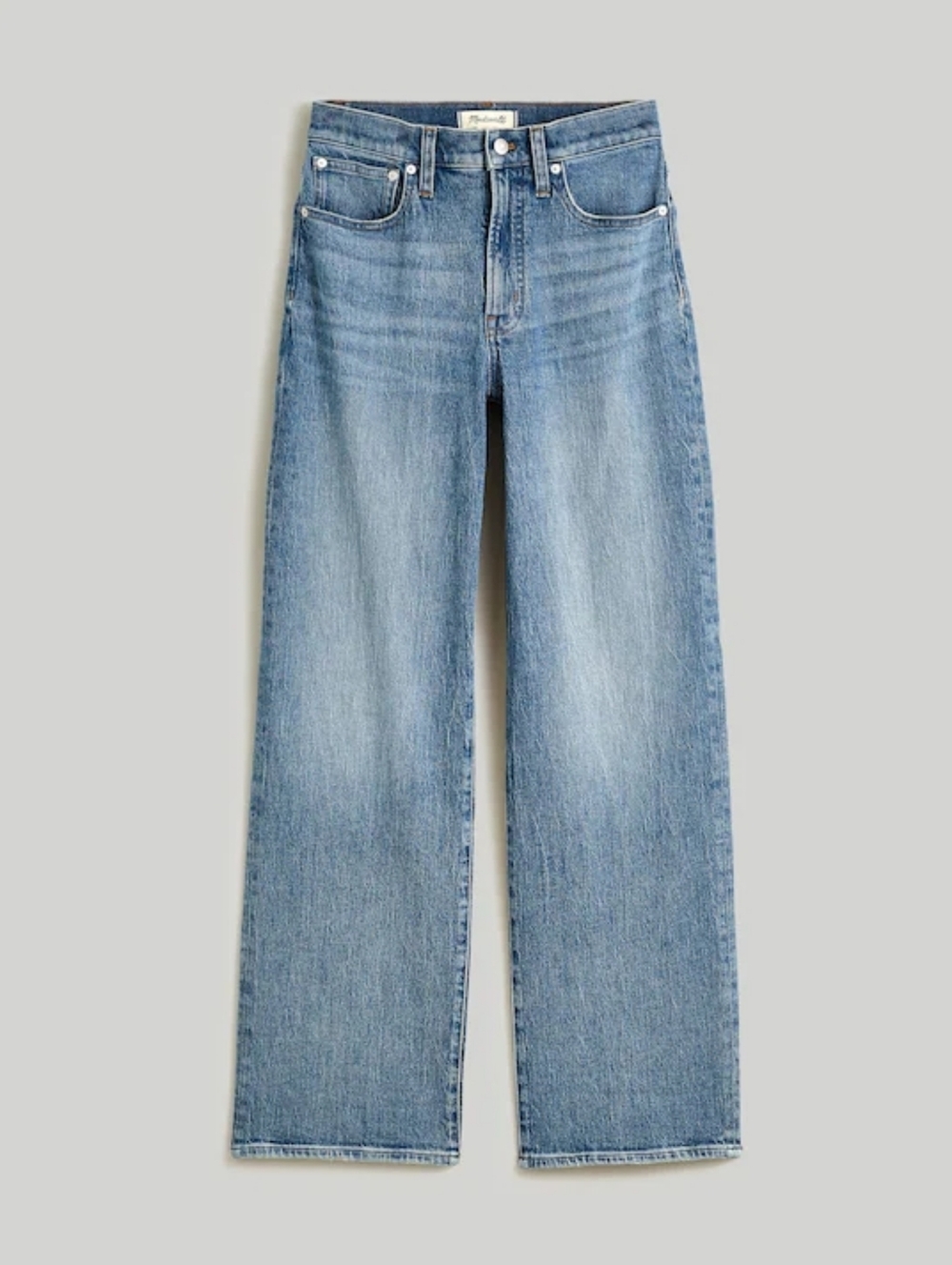 Madewell The Perfect Vintage Wide-Leg Jeans Size 25 High Rise Light Wash